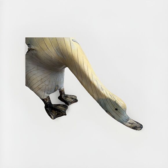 Indian Runner Duck Goose Resin Wood like Sophie Farmhouse Shelf Sitter Decor 8” - Picture 2 of 7